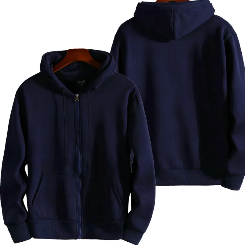 2025 New Fashion Zipper Hoodies Women/Men Fashion Long Sleeve Hooded Sweatshirt Casual Autumn Winter Sportwear Solid Clothes — image 13