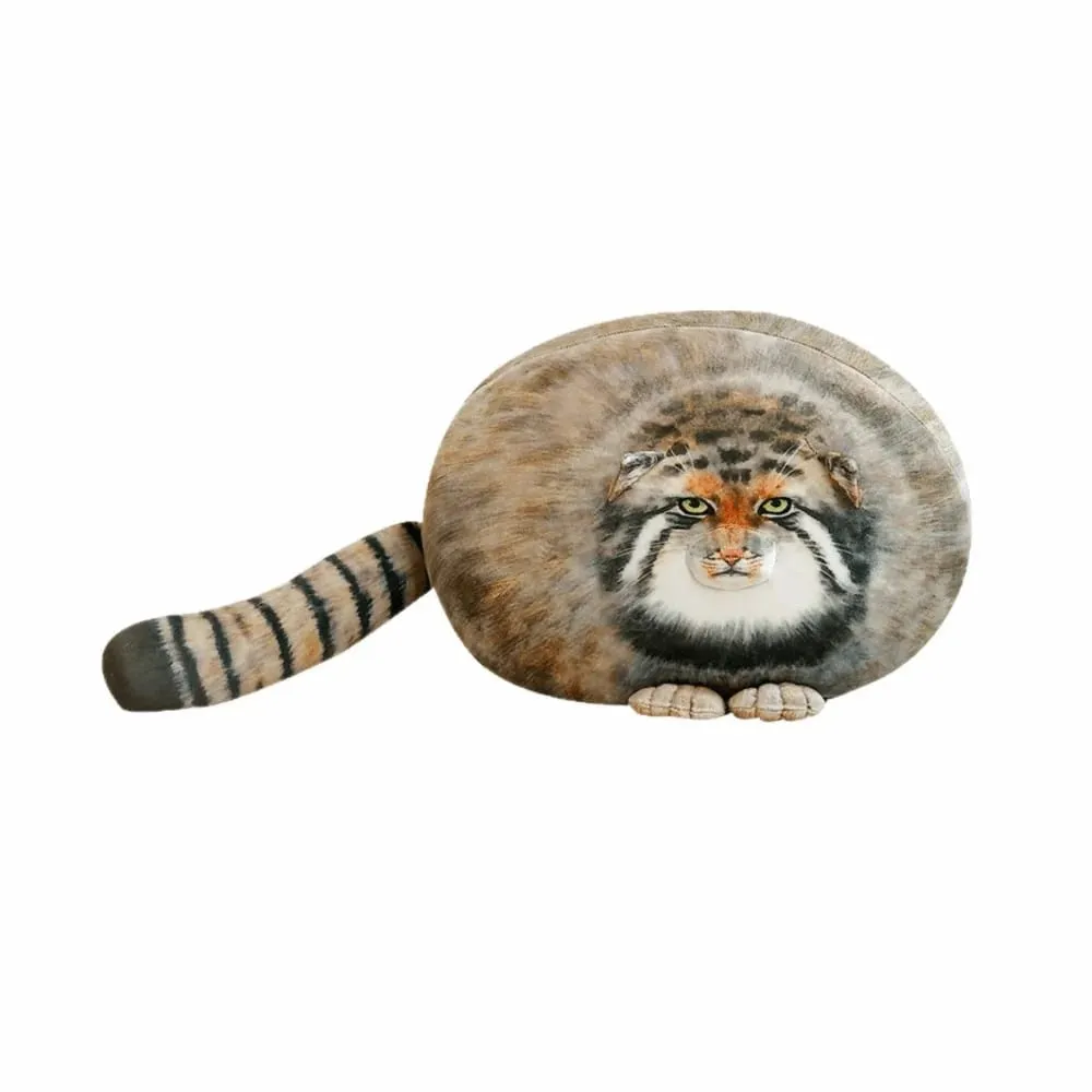Fierce Looking Super Soft Cat Lifelike Huggable Stuffed Cat Pillow Stretchy Adorable Simulation Cat Pillow Sofa Decor — image 9