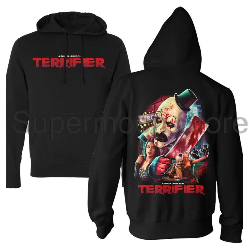 Terrifier Movie Hoodie Unisex Long Sleeve Streetwear Women Men Hooded Sweatshirts 3D Clothes — image 3