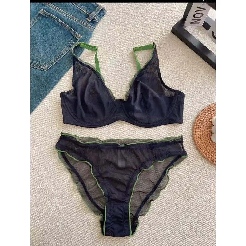 Ensemble de Lingerie Non rembourré pour femmes soutien-gorge Push Up bonnet complet soutien-gorge Push Up léger d'été pour femmes soutien-gorge de soutien Ultra mince meilleur vendeur — image 19