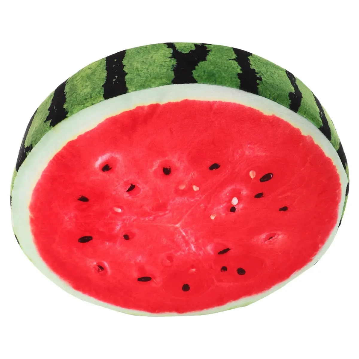 Watermelon Shaped Pillow 3D Realistic Design Soft Comfortable Decorative Throw Cushion for Living Room Bedroom Sofa Seat Pad