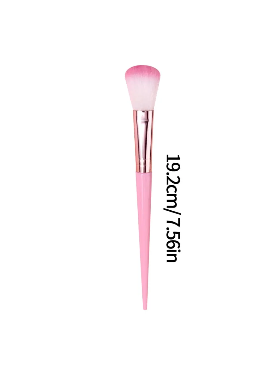 6Pc Daily Use Makeup Brushes Soft Pink Hair Blush Powder Brushes Airy Flawless Finish Professional Face Cosmetic Tool Kit — image 2