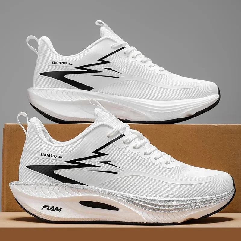 Running Shoes Men Carbon Board Marathon Sports Speciality Breathable Lightweight Women's Comfortable Athletic Nonskid Sneakers — image 2