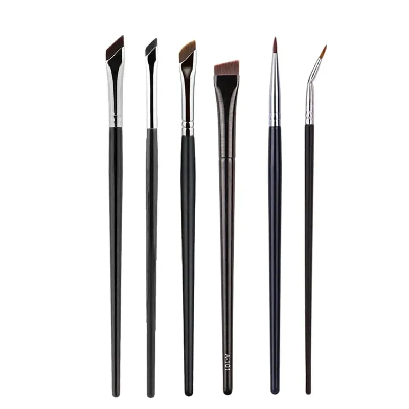 5/6PCS Gel sottile Eyeliner Pennelli per trucco Set di pennelli per eyeliner Flat Top Eyeliner Pennello per correttore Eye Liner Strumento per il trucco dettagliato — image 8