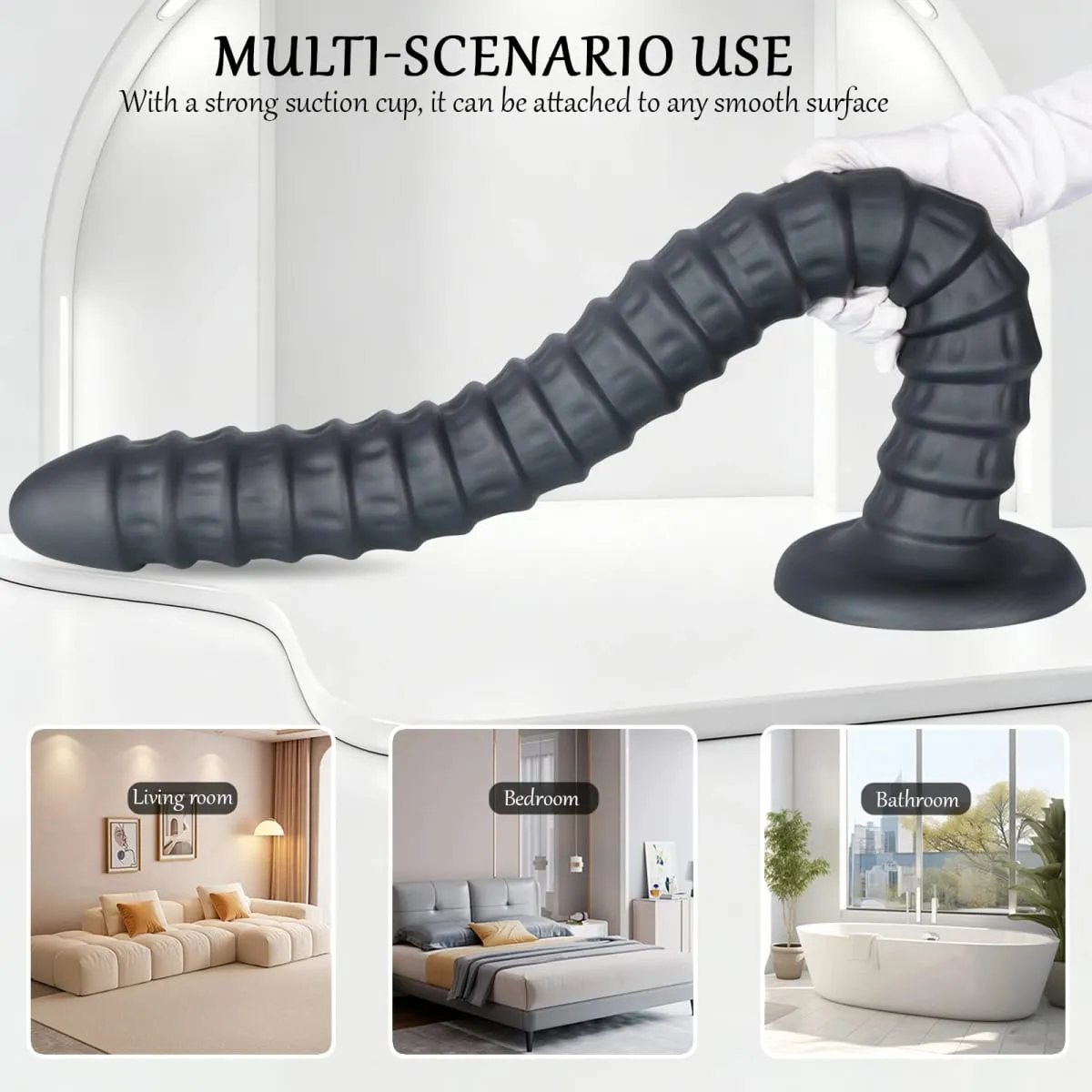 Silicone Soft Big Long Butt Plug Huge Long Anal Plug Dilator Prostate Massager Sex Toy Huge Anal Butt Training For Women Men Gay — image 5