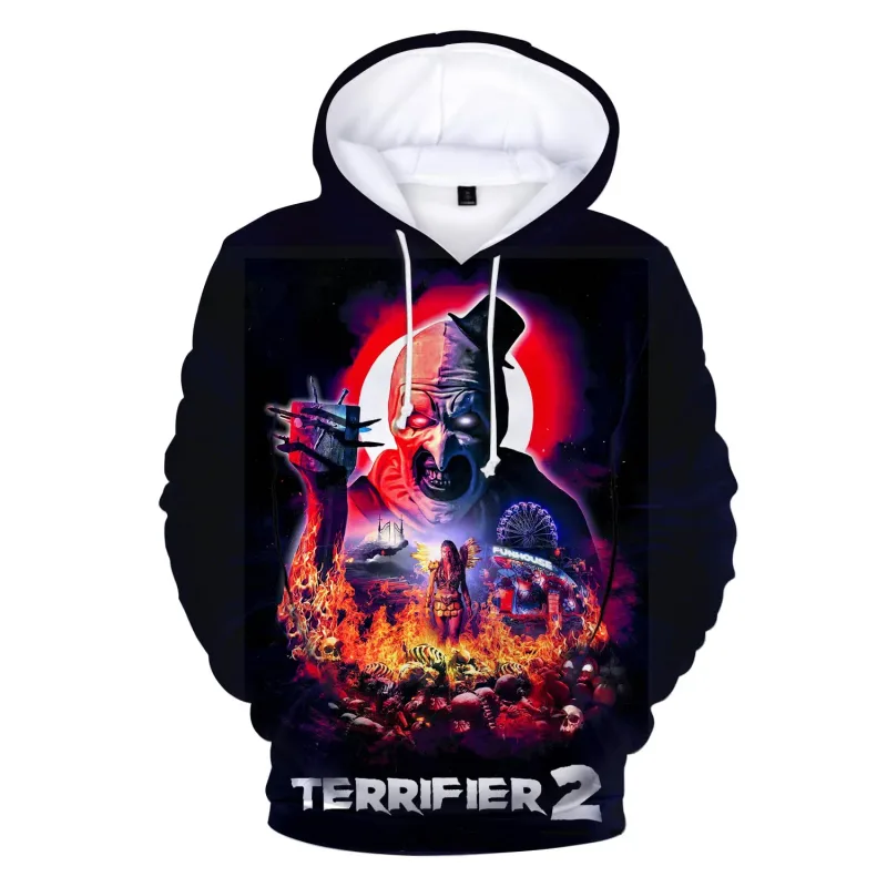 Horror Movie Terrifier 3D Print Hoodies Men Women Casual Streetwear Fashion Hoodie Sweatshirts Pullovers Tracksuits Man Clothing — image 19
