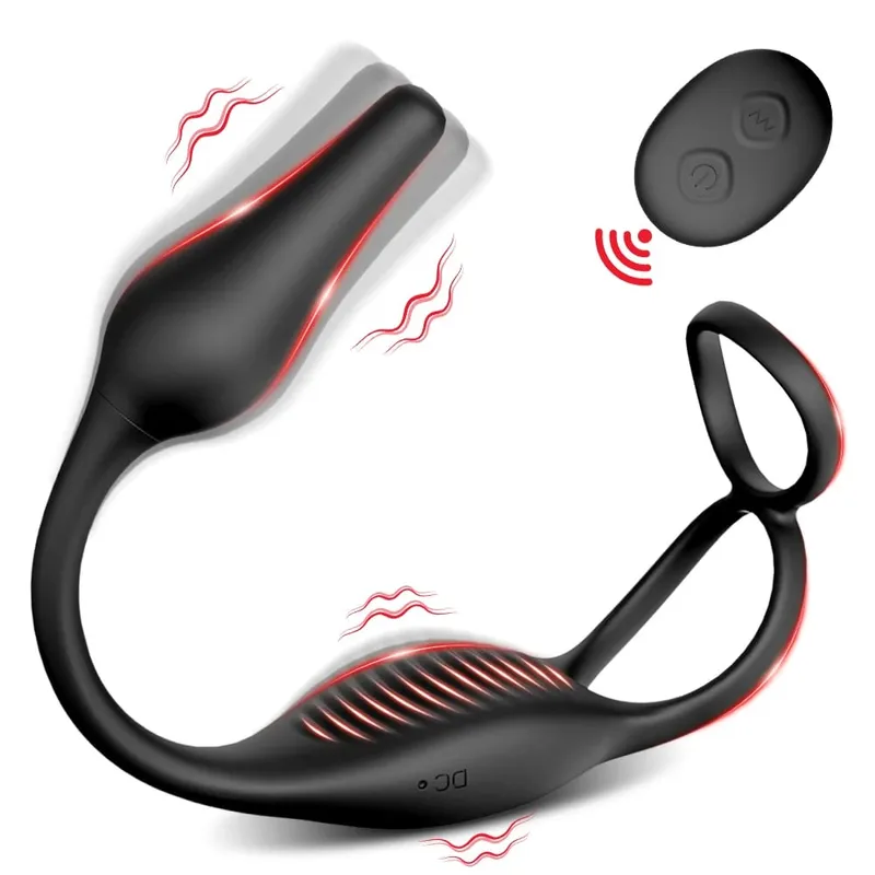 Plug anal avec contrôle par application, anneau pénien, masseur de prostate vibrant pour hommes débutants, vibrateur anal, plug anal pour jouet sexuel gay pour hommes de 18 ans et plus — image 8