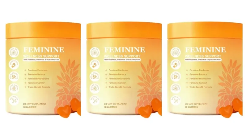 Probiotics Composite Gummies Supplement for Women with Hyaluronic Acid Ginger Zinc Vitamin B6 Feminine Wellness Support 30 Count — image 8