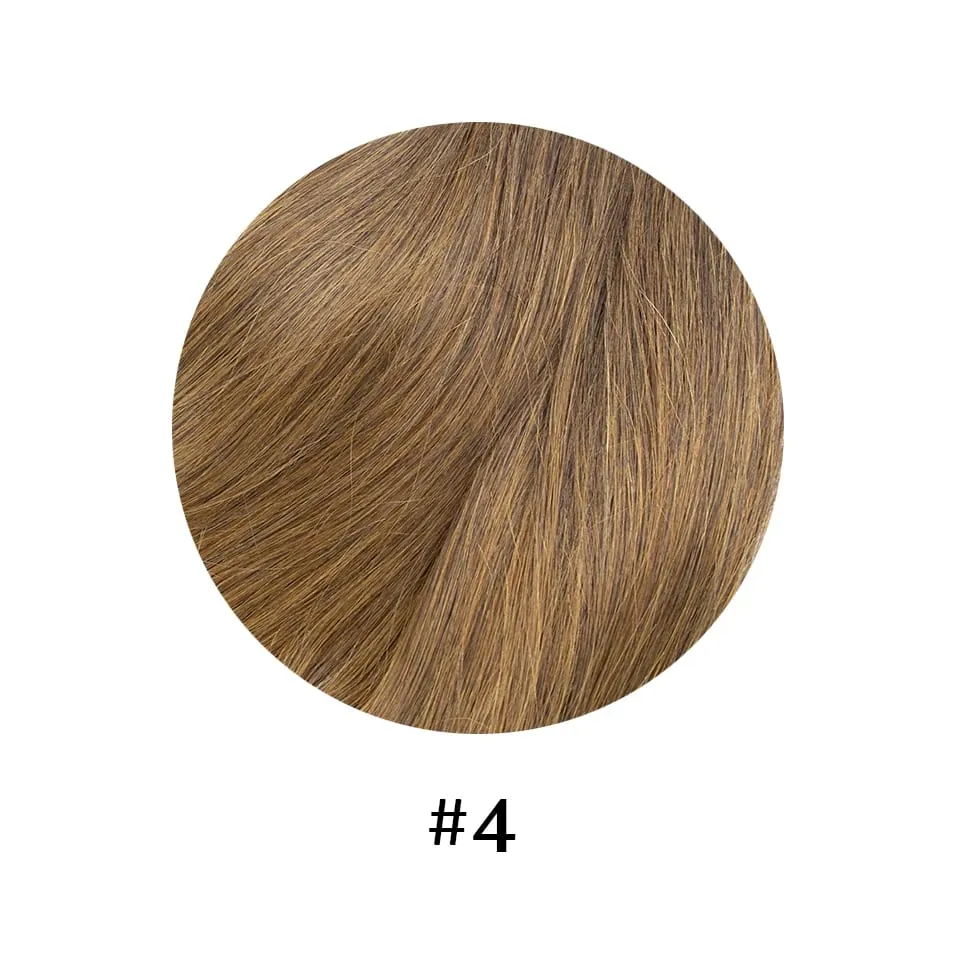 Klip Dalam Satu Bagian Lurus 10 Inci dengan 5 Klip Ekstensi Rambut Manusia Klip Rambut Remy Brasil Dalam Ekstensi Rambut Alami