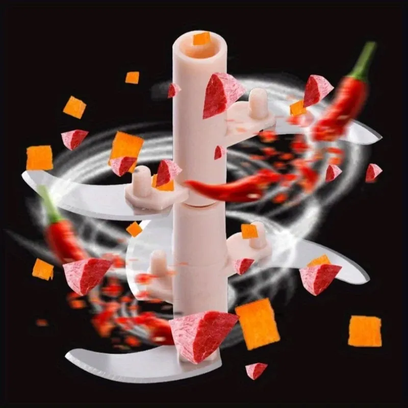 Garlic Mincer Hand Cutter - Hand Pull String Food Processor Vegetable Chopper - for Onion Ginger Fruits Nuts Dishwasher Safe — image 8