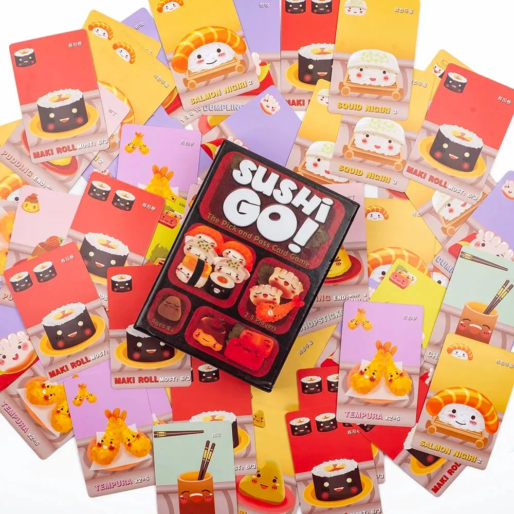 Sushi Go Party! Fun Multi-Color Card Game - Perfect for Parties Travel & Gifts