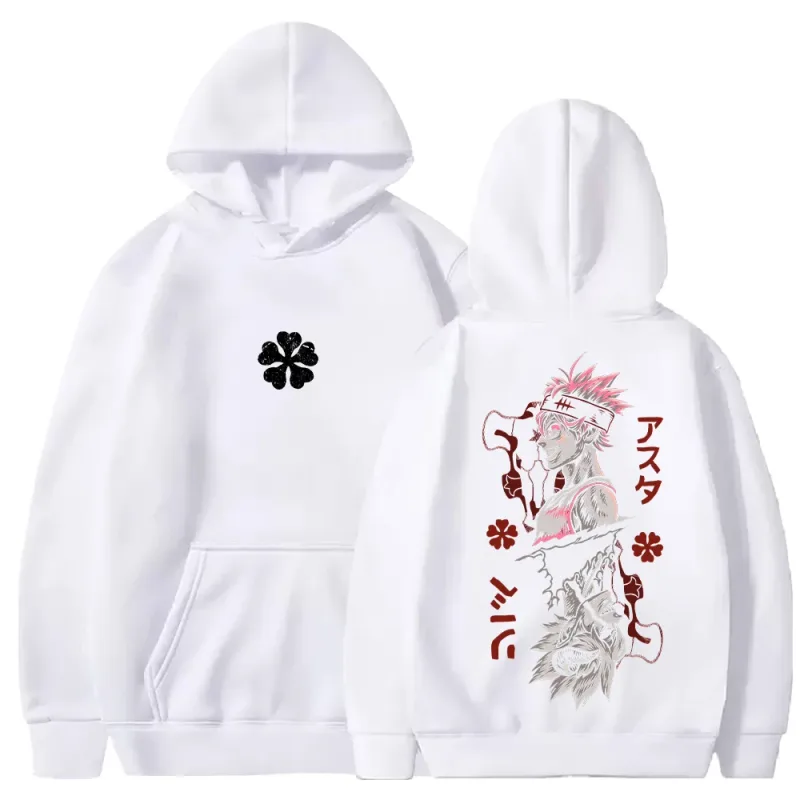 Black Clover Asta Printed Hoodies Manga Fashion Hooded Tops Men Women Clothing Long Sleeves Casual Fleece Loose Soft Streetwear — image 9
