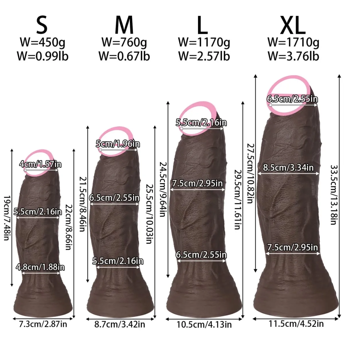 Realistic Dildo 1.7kg Huge Dildo Anal Big Penis Strapon Adult Sex Toys Women Men Gay Dick 18+ Vagina Masturbation Dilatador Anal — image 3