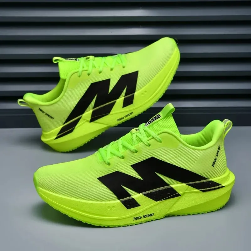 Fashion Men Women Outdoor Running Shoes Marathon Carbon Board Lightweight Comfort Casual Sneakers Breathable Mesh Sports Shoes — image 3