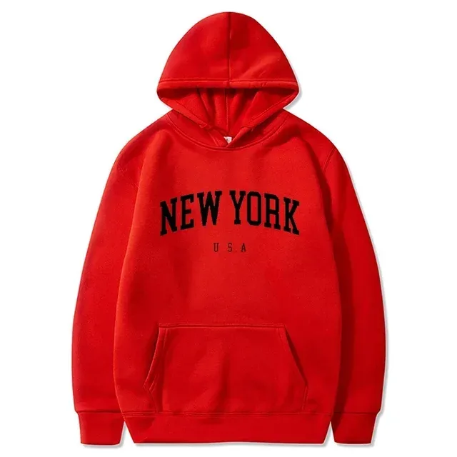 Women New York U.S.A City Hoodies Fashion Letter Printed Graphic Sweatshirts Loose CasuaMen l Harajuku Hooded Pullover Sportwear — image 42