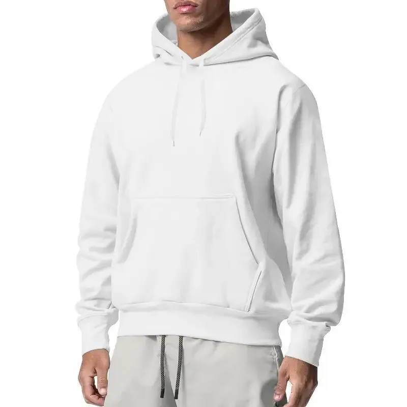 2026 New Men's Fashion Harajuku Hooded Sweatshirts Casual All-match Pullovers Male Streetwear Autumn Winter Fleece Warm Hoodies — image 19