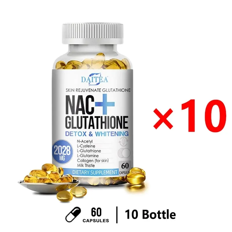 NAC Supplement L-Glutathione Intracellular Antioxidant Complex - Promotes cleansing detoxification and repair Reduces liposome