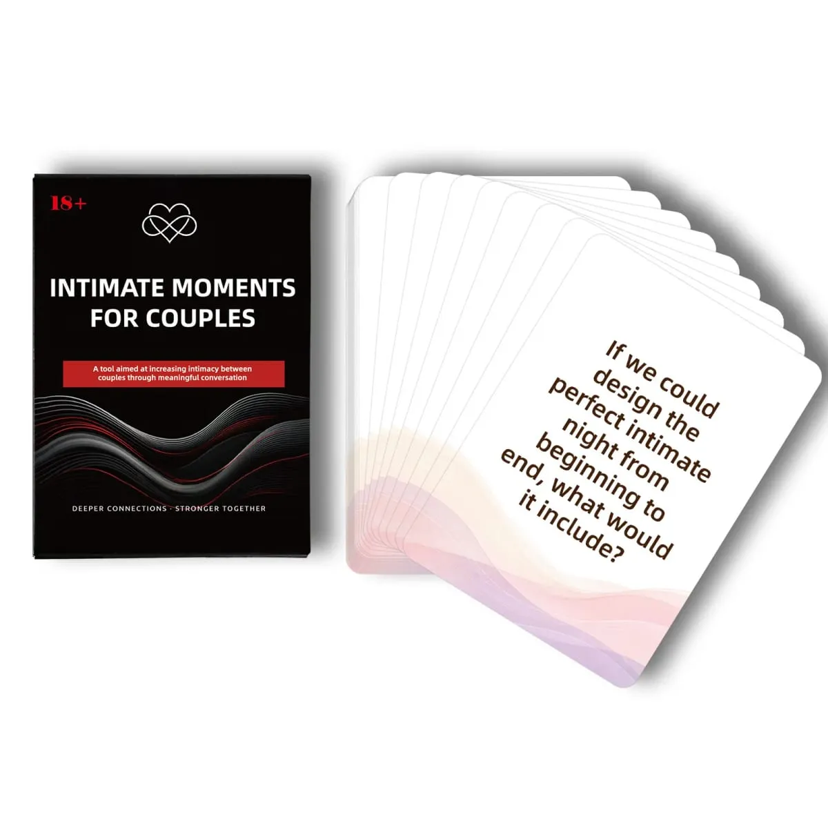 50Pcs Couple Interactive Question Cards Fun Intimate Conversation Cards Relationship Bonding Game Cards for Lovers