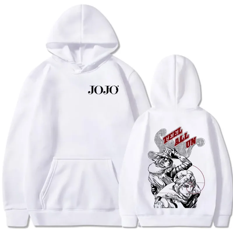 Anime JoJo Bizarre Adventure STEEL BALL RUN Gyro Zeppeli Johnny Joestar sweat à capuche pour homme femmes vêtements mode pulls sweats — image 4