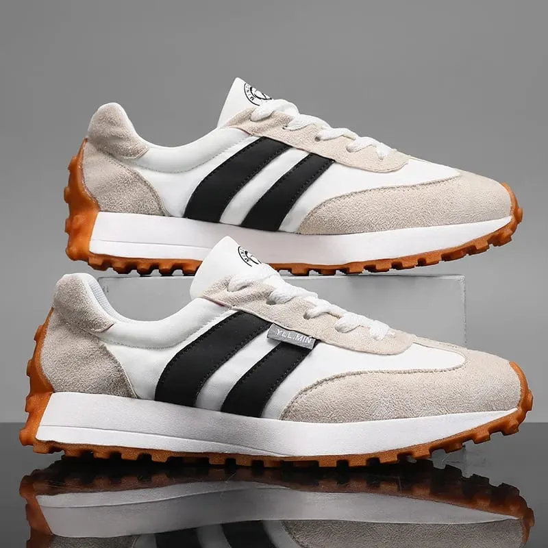 Large Size Men Casual Shoes Spring Autumn Breathable Comfortable Vintage Sneakers Fashion Lace Up Outdoor Non Slip Running Shoes — image 3