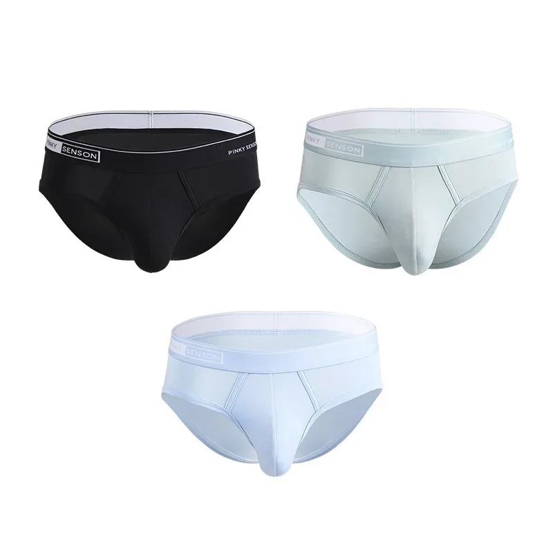 Kích Thước Lớn Mới Gợi Cảm Và Thoáng Khí Modal Nam Quần Tam Giác Màu Trơn Giữa Eo Quần Lót Dành Cho Thanh Niên Quần Đùi Dành Cho nam — image 10