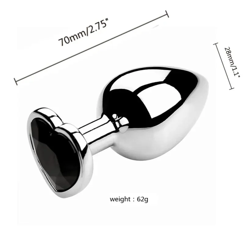 S/M/L Anal Plug Metal Sex Toys For Women Men Adult Crystal Erotic Bullet Butt Plug Stimulator Prostate Massager Adult Products — image 11