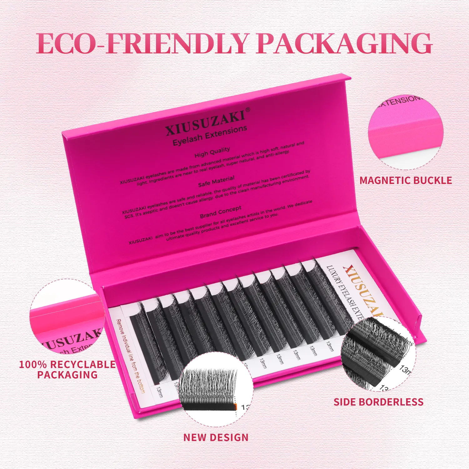 U Shaped 4D Eyelashes Extensions Matte Black U 4D Lashes Premade Fans Volume False Lashes Wholesale Suppliers Shop — image 5