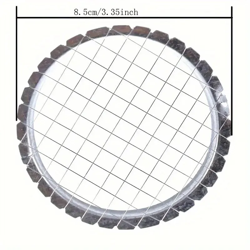 1pc Round Grid Cutter Slicer - Ideal for Eggs Mushrooms & Vegetables Must-Have Kitchen Chopping Device