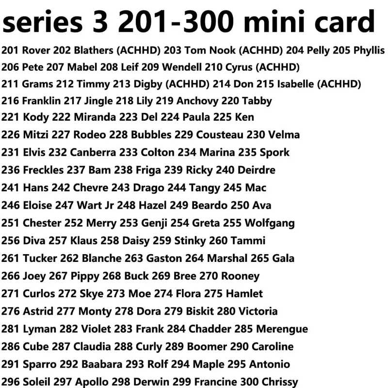 linkage card series 1 to series 5 Sanrio S1 to S6 card NTAG215 NFC Printing animal Card Work for NS switch — image 30