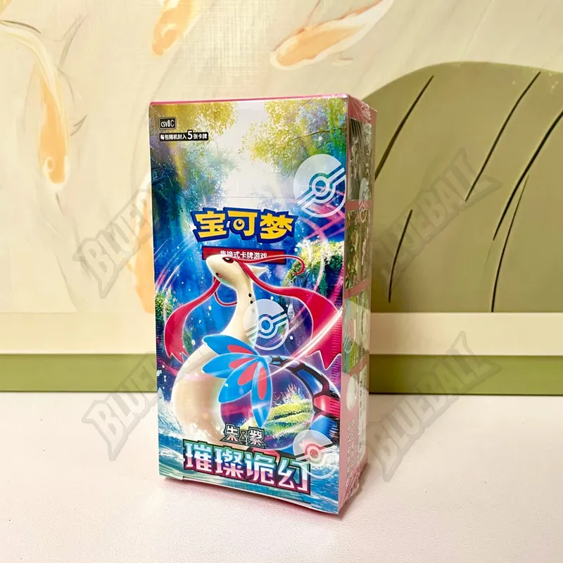 Оригинальный пакет с драгоценными камнями Pokemon Scarlet Violet Vol6, тонкая коробка TCG, коллекционные боевые коллекционные карточки, упрощенная китайская версия, игрушки в подарок — image 16