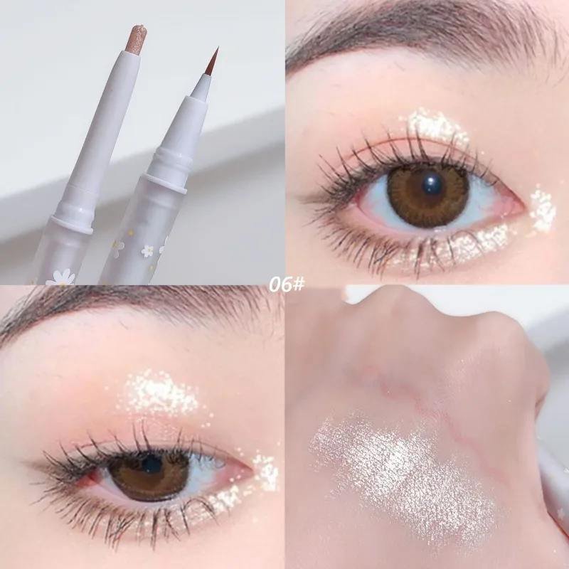 Double Head Aegyo Sal Eyeliner Liquid Down To Shadow Pencil Eye Highlighting Eyeshadow Stick Natural Big Eye Makeup Gel Pen