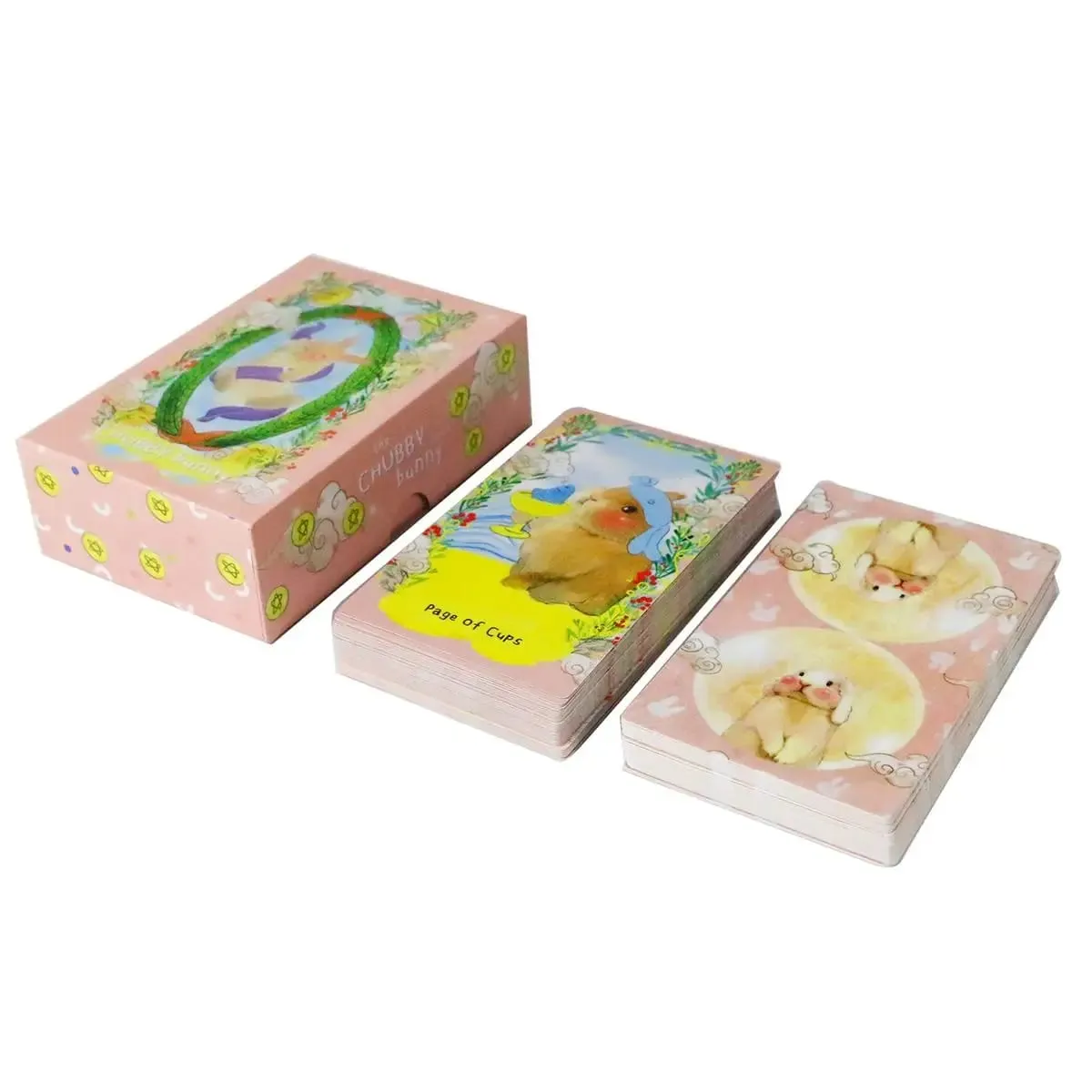 12*7cm Chubby Bunny Tarot A 78-card Deck Featuring Cute Bunnies 2.75 X 4.75'' Packaging Rigid Box