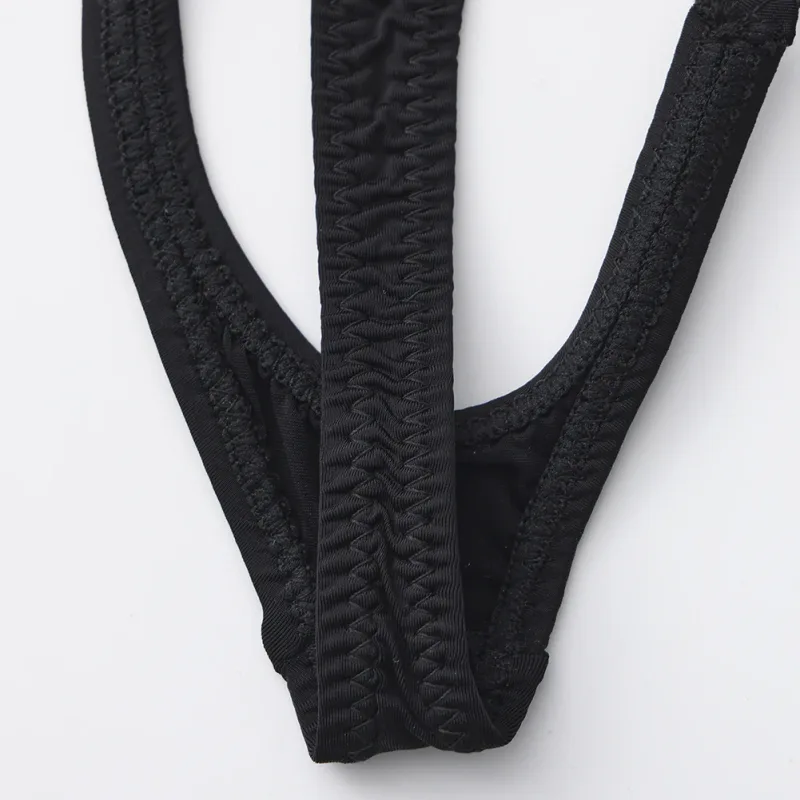 Sexy Men Underwear Thongs with Front Open Pouch Low Rise Fit High Elastic Stretch for Club Party 95%Polyester+5%Spandex