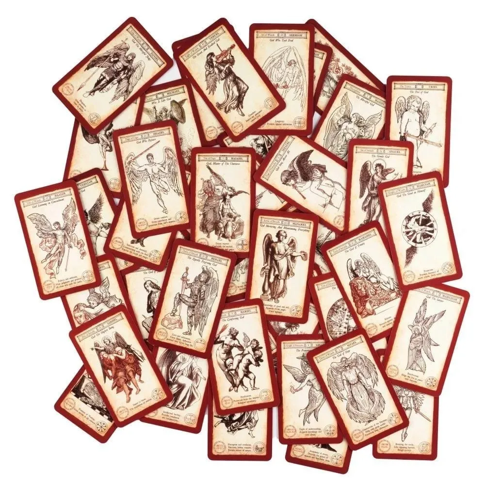 72 Kabbalistic Angels Oracle Angel-Evoking Tarot Deck - 78 Divine Guidance Cards with Angelic Sigils & Names 10.3*6cm — image 4