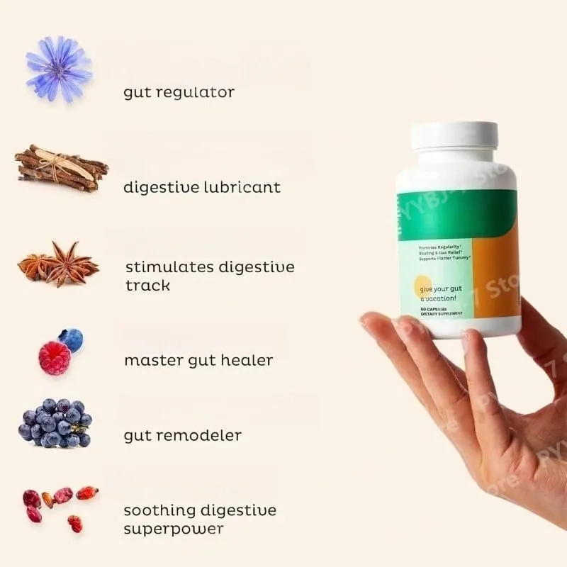 Health Relief Supplement Doctor Endorsed Formula for Women Men Leaky Gut Digestive Support for Constipation Bloating Gas Relief