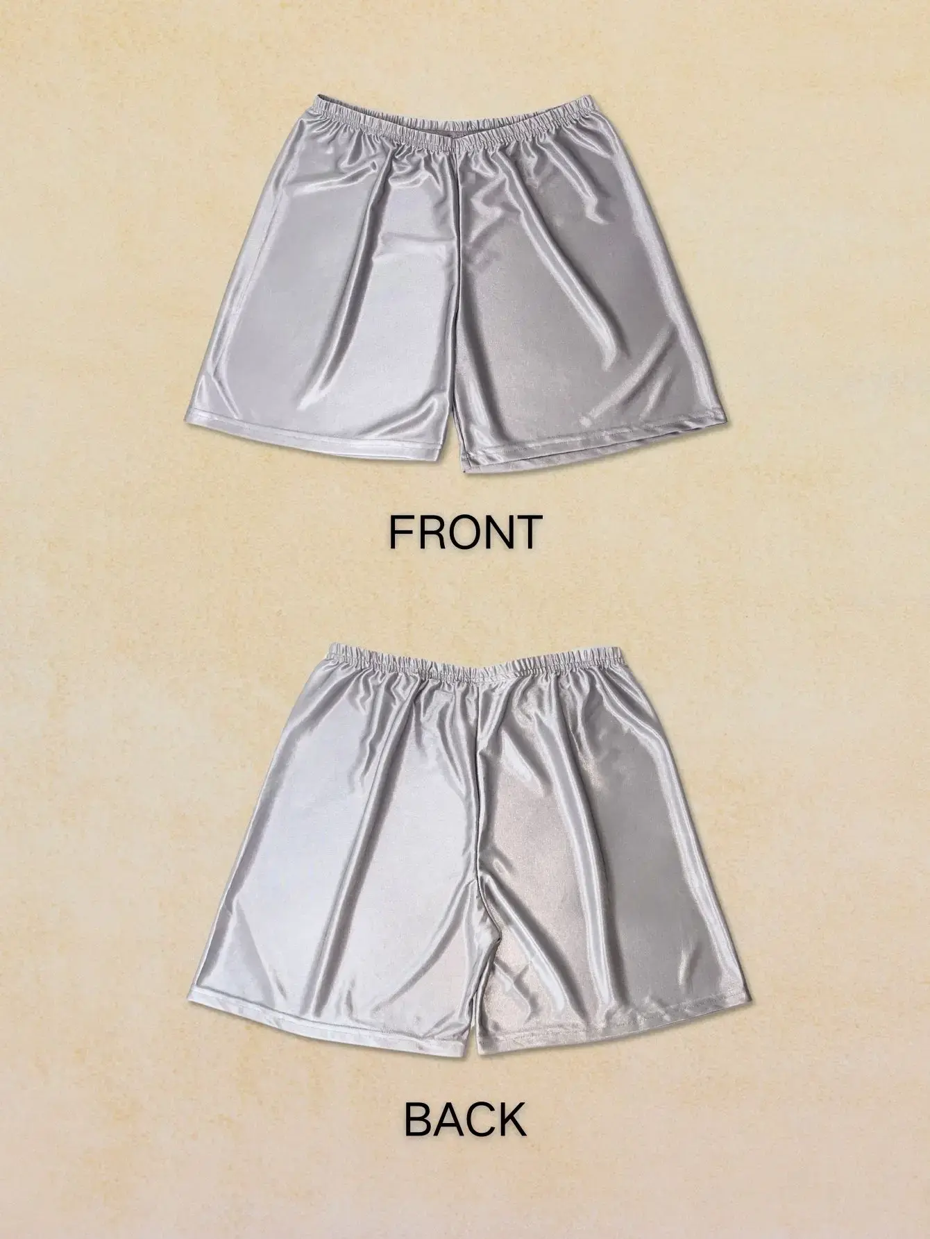1Pc Semi Sheer Men Underwear Ice Silk Metallic Glossy Sleeper Pants Elastic Band Design Comfortable Casual Sexy Sleepwear Shorts — image 6