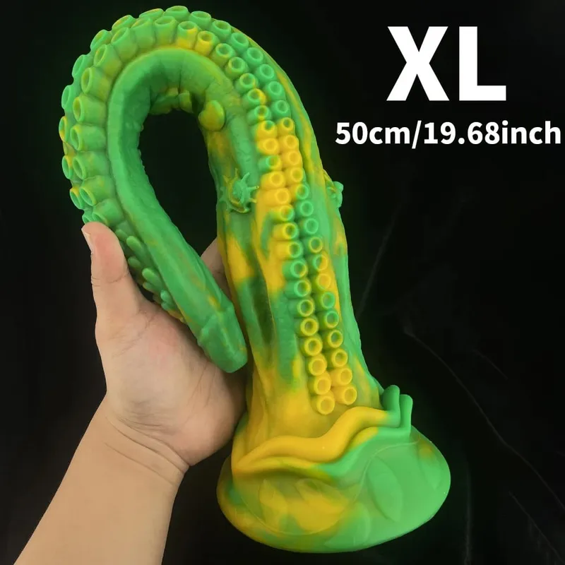 50cm Anal Sex Toys Tentacle Dildo Monster Long Anal Dildos Fantasy Anal Toys Huge Butt Plug Sex Toys for Men Women Adults Games