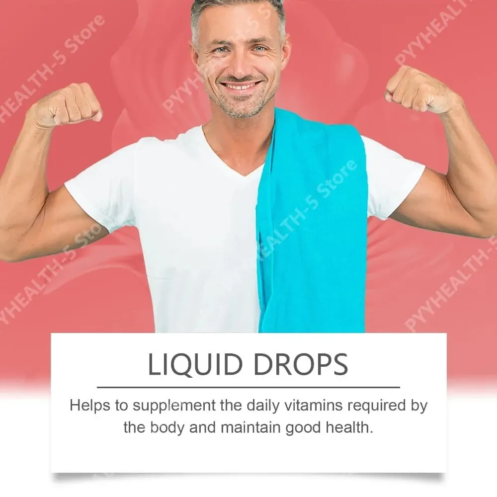 Docteat Vitamin Drops K2 + D3 Liquid Supplement with Cayenne Pepper and Hawthorn Helps Maintain Good Health 60 ML