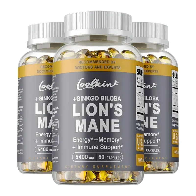 Lion's Mane Mushroom Capsules - Ondersteunt de gezondheid van de hersenen, verbetert de mentale helderheid en verbetert het geheugen en de concentratie — image 11