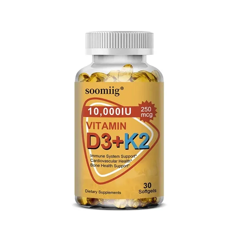 Vitamin D3 K2 Softgel Capsule Supplement Support Joint Bone and Immune Health Strong Bones & Healthy for Men Women — image 8
