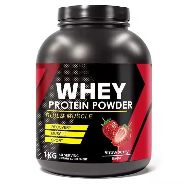 Strawberry Whey Protein Powder for Workout and Muscle Support Daily Protein Nutrition for Active Adults Sports Formula 1kg