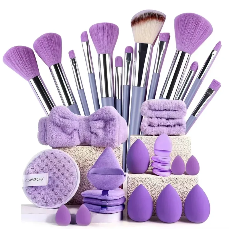 Makeup Brushes Set Premium Synthetic Kabuki Brushes Foundation Concealer Powder Blush Blending Face Eyeshadow Cosmetic Brushes S