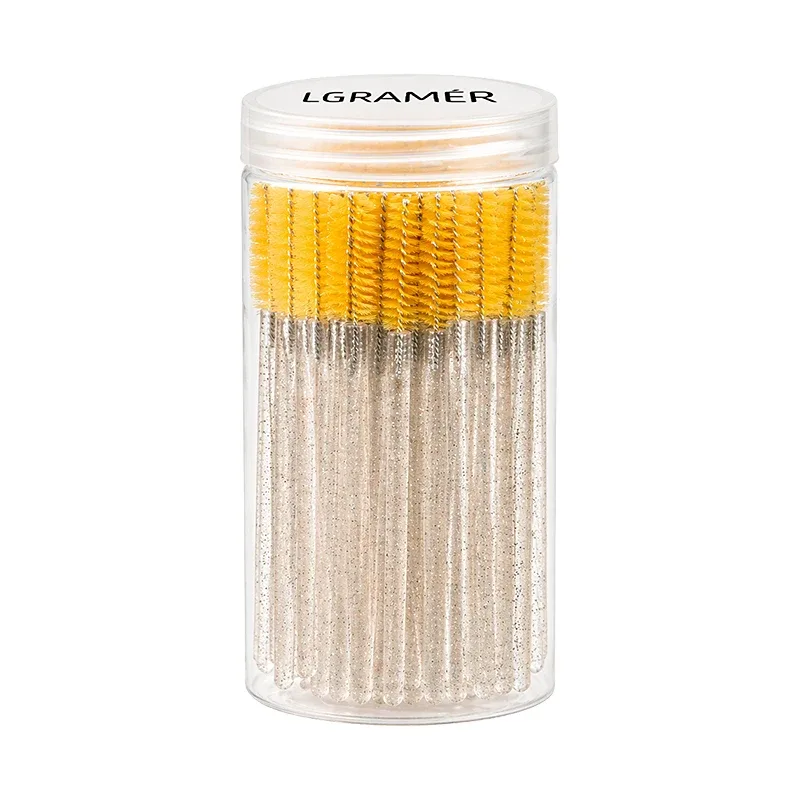 50/100 pcs Eyelash Extension Brush Disposable Eye Lashes Make Up Brushes Mascara Wand Applicator Multiple Colors Makeup Tools