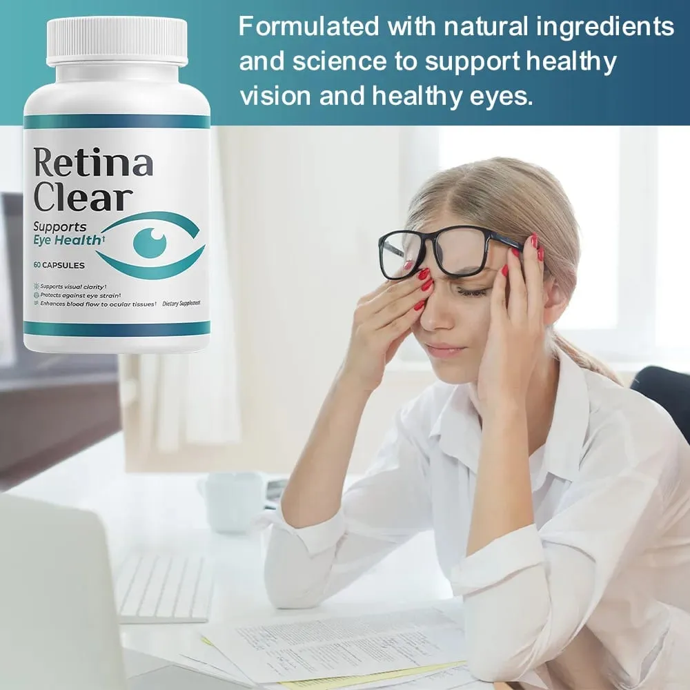 Vision Support Supplement – with Lutein Zeaxanthin Quercetin Vitamin A Zinc & Bilberry – Supports Visual Clarity Focus 60 Capsules — image 3