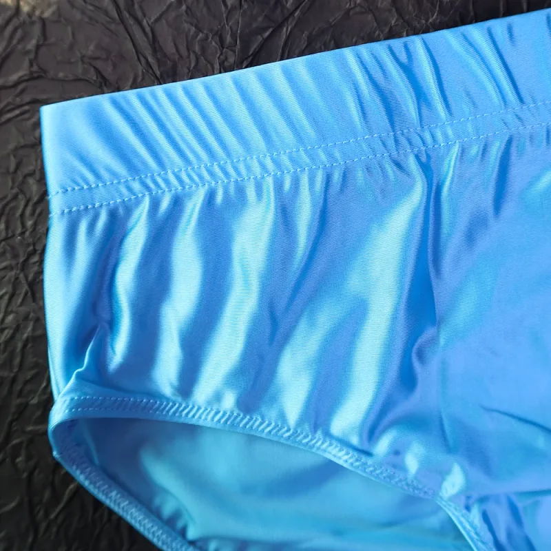 new Mens Briefs Underwear Satin-like Breathable Low-Rise Underpants Male Panties Men's glossy underwear