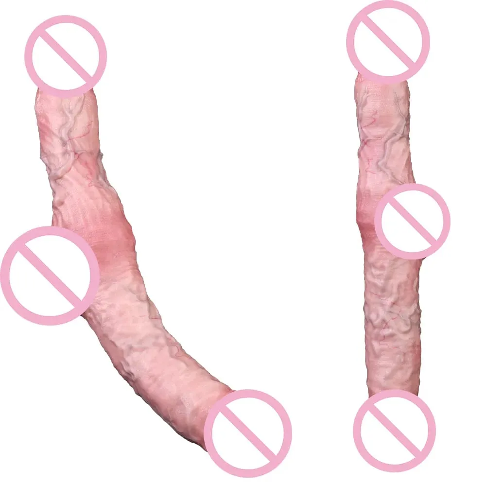 Godes en Silicone à Double extrémité, godemichet Anal souple, jouet intime pour adulte, jeu de Couple réutilisable, Plug Anal, dilatateur d'anus — image 1