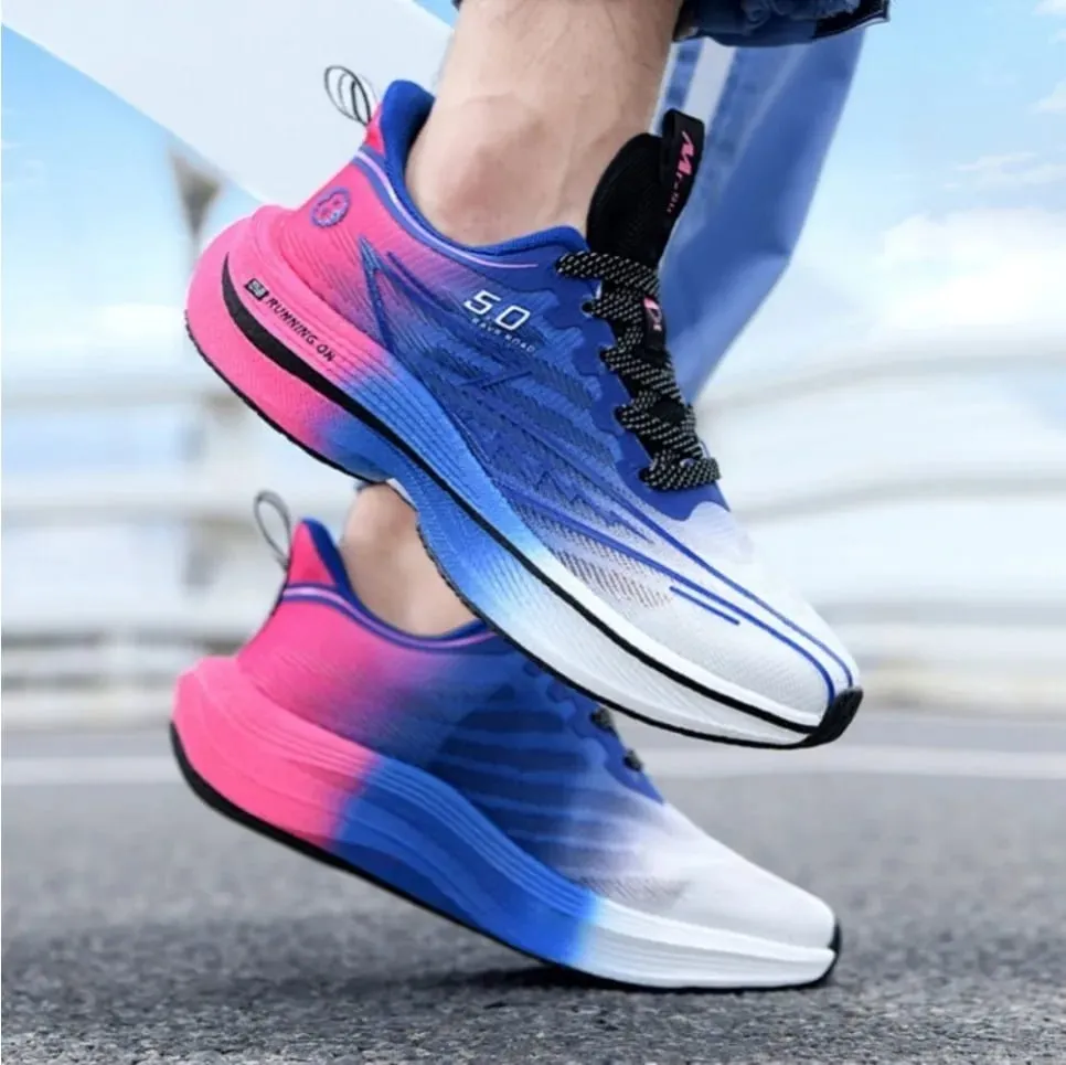 Brand Men's Carbon Plate Running Shoes Soft Cushion Shock Absorbing Sports Shoes Unisex Sneakers Light Anti-Slip Training Shoes — image 5