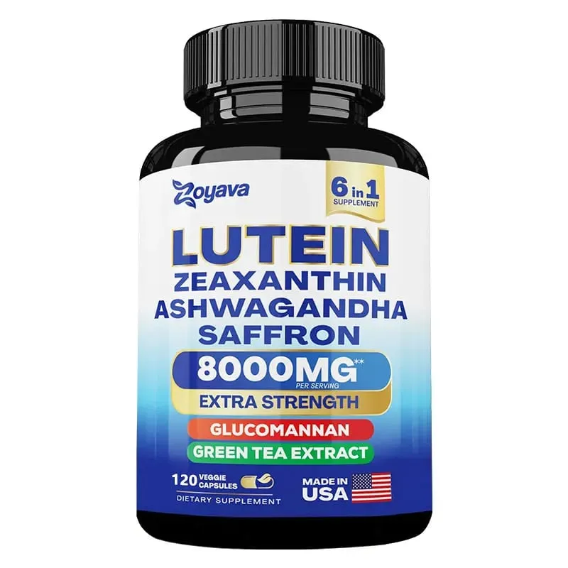 Suplement luteiny i zeaksantyny 8000 Mg Witaminy do oczu z szafranem dla dorosłych Suplement zdrowia oczu wspomaga wzrok