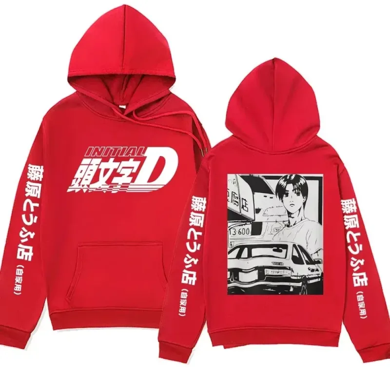 Anime Initial D AE86 Hoodie Hachiroku Shift Drift Cotton Hoody Takumi Fujiwara Tofu Shop Men Women Sweatshirts Winter Clothing — image 12