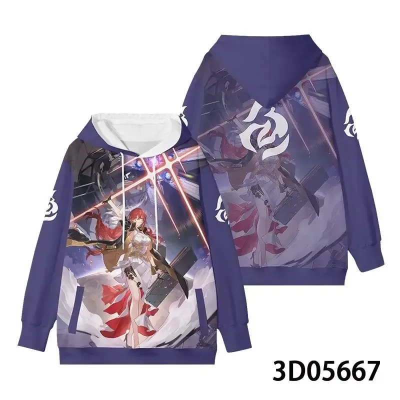 New Game Honkai: Star Rail All Role Playing Hoodies 3D Print Anime Sweatshirt Oversized Men Women Long Sleeve Tracksuit Pullover